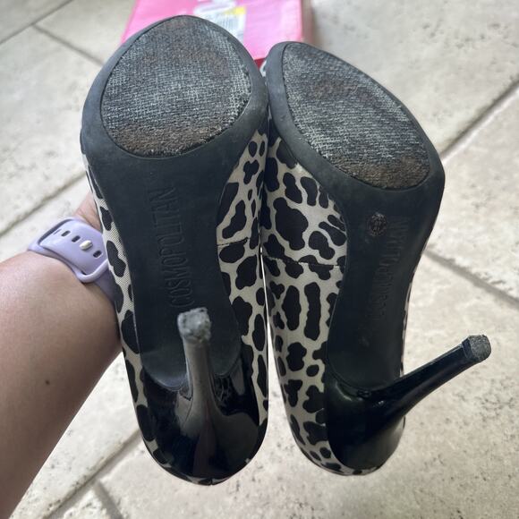 Cosmopolitan Women's Awestruck Black/White Leopard Size 7 1/2 - Picture 9 of 9